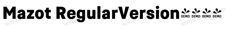 Mazot RegularVersion字体转换